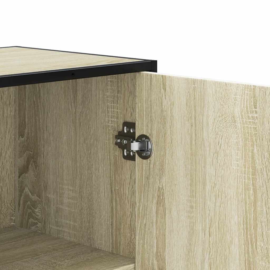 Highboard Δρυς sonoma 35,5x35x106,5 cm Κατασκευασμένο ξύλο