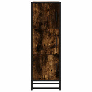 Highboard Καπνιστή δρυς 35,5x35x106,5 cm Κατασκευασμένο ξύλο - Pakobazaar
