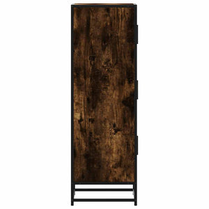 Highboard Καπνιστή δρυς 35,5x35x106,5 cm Κατασκευασμένο ξύλο - Pakobazaar