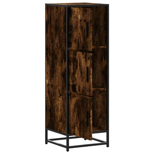 Highboard Καπνιστή δρυς 35,5x35x106,5 cm Κατασκευασμένο ξύλο - Pakobazaar