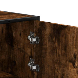 Highboard Καπνιστή δρυς 35,5x35x106,5 cm Κατασκευασμένο ξύλο - Pakobazaar