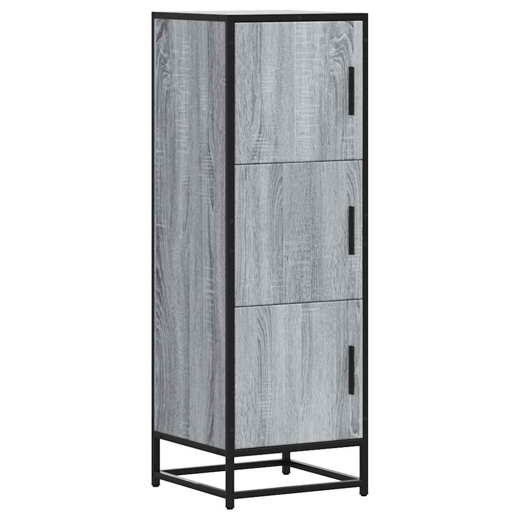 Highboard Grey Sonoma Κατασκευασμένο ξύλο και μέταλλο