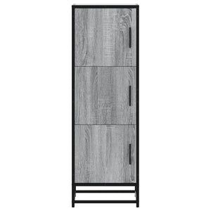 Highboard Grey Sonoma Κατασκευασμένο ξύλο και μέταλλο - Pakobazaar