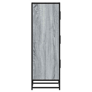 Highboard Grey Sonoma Κατασκευασμένο ξύλο και μέταλλο - Pakobazaar