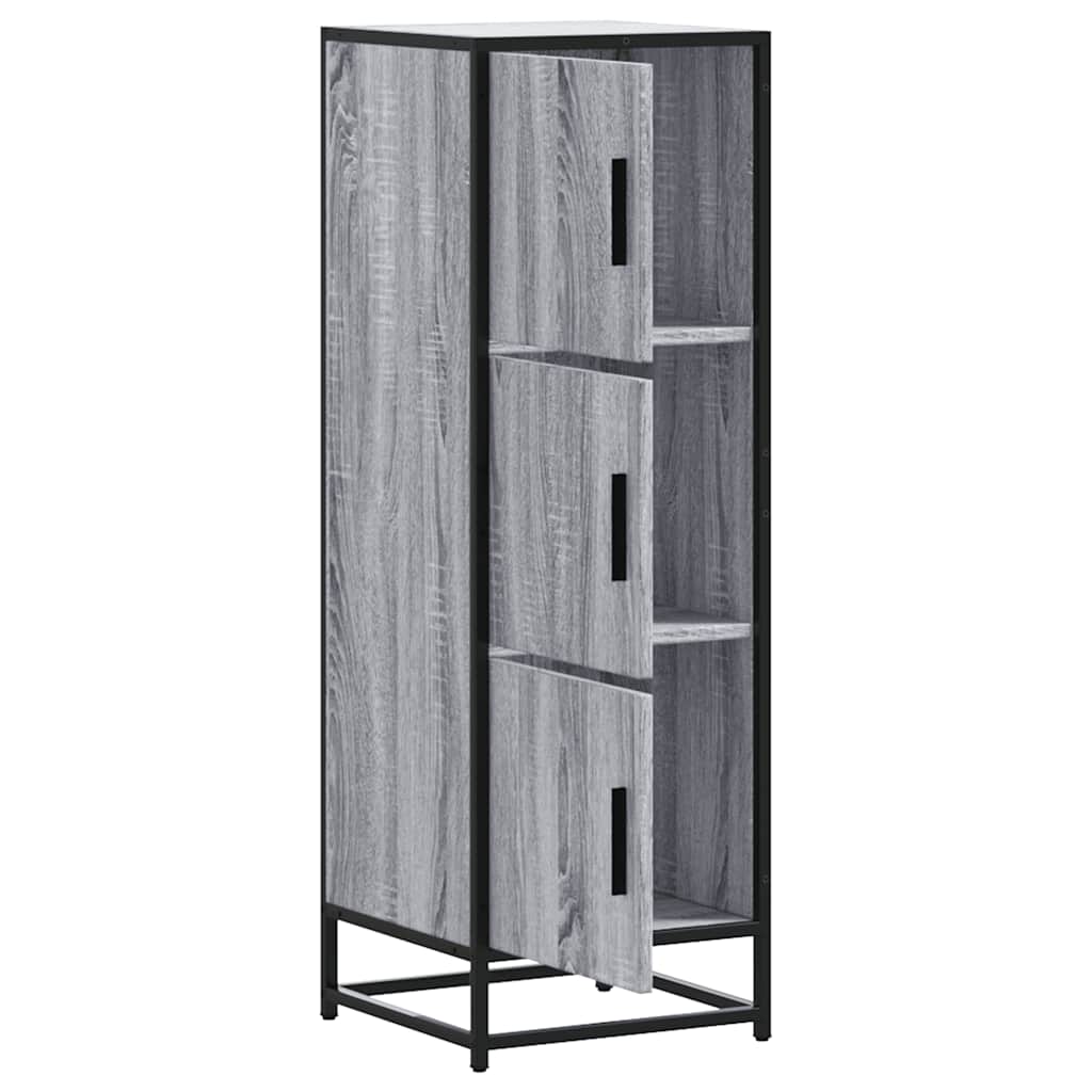 Highboard Grey Sonoma Κατασκευασμένο ξύλο και μέταλλο