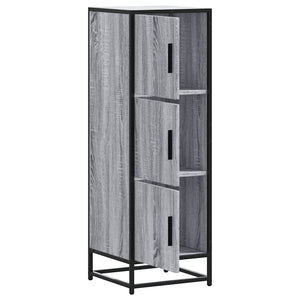 Highboard Grey Sonoma Κατασκευασμένο ξύλο και μέταλλο - Pakobazaar