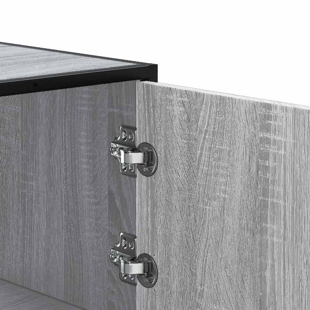 Highboard Grey Sonoma Κατασκευασμένο ξύλο και μέταλλο