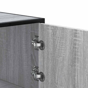 Highboard Grey Sonoma Κατασκευασμένο ξύλο και μέταλλο - Pakobazaar