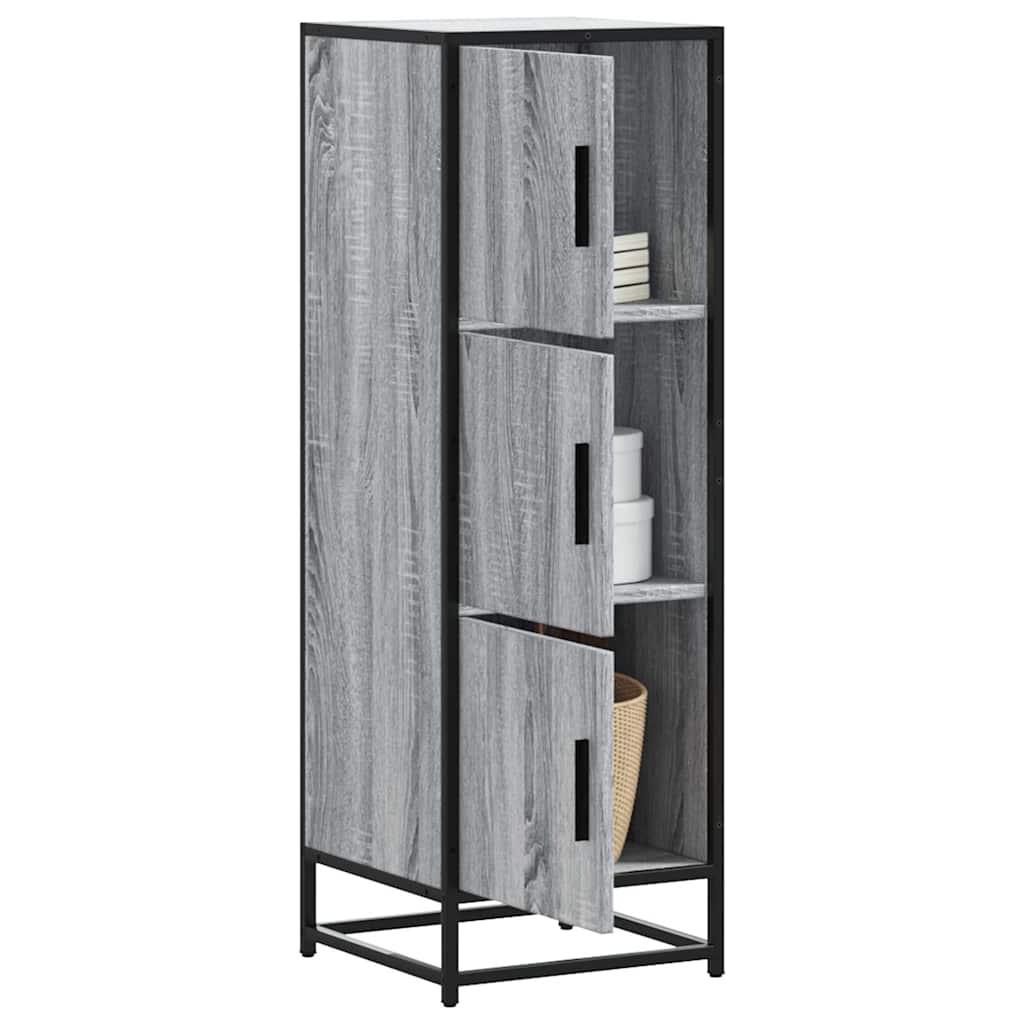 Highboard Grey Sonoma Κατασκευασμένο ξύλο και μέταλλο