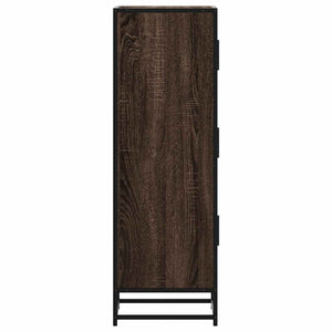 Highboard καφέ δρυς Κατασκευασμένο ξύλο και μέταλλο - Pakobazaar