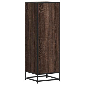 Highboard καφέ δρυς Κατασκευασμένο ξύλο και μέταλλο - Pakobazaar