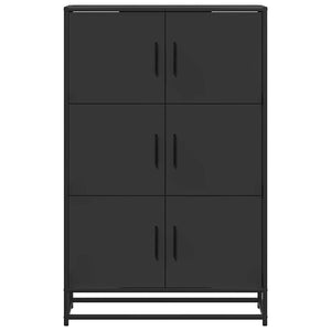 Ντουλάπι Μαύρο από 68x35x106,5 cm Επεξεργασμένο Ξύλο μέταλλο - Pakobazaar
