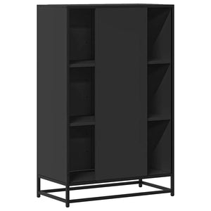 Ντουλάπι Μαύρο από 68x35x106,5 cm Επεξεργασμένο Ξύλο μέταλλο - Pakobazaar