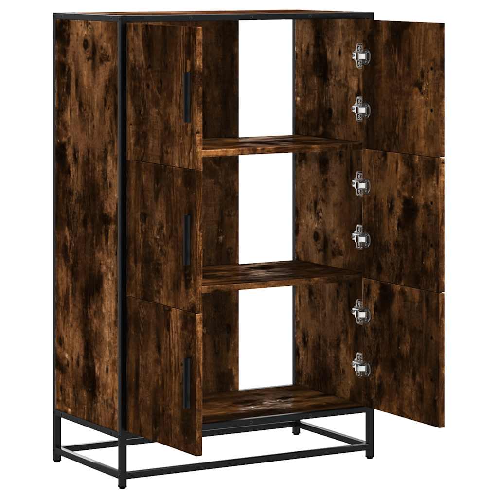 Highboard Καπνιστή δρυς 68x35x106,5 cm Κατασκευασμένο ξύλο - Pakobazaar