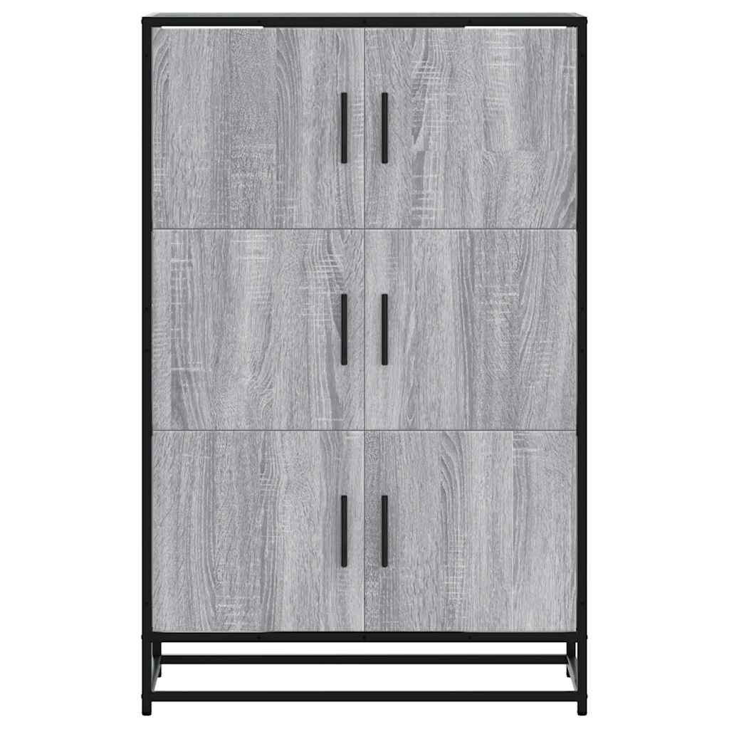 Highboard Grey Sonoma Κατασκευασμένο ξύλο και μέταλλο