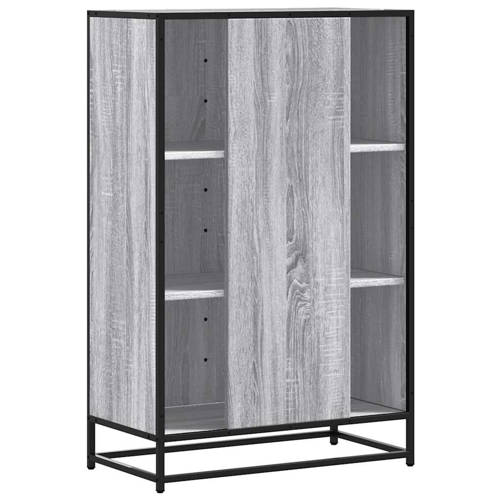 Highboard Grey Sonoma Κατασκευασμένο ξύλο και μέταλλο