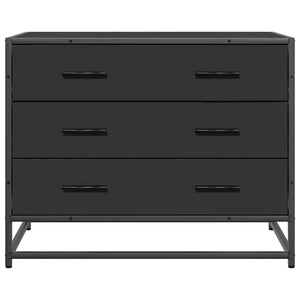 ντουλάπι συρταριών  Μαύρο 70x41x56 cm Κατασκευασμένο ξύλο