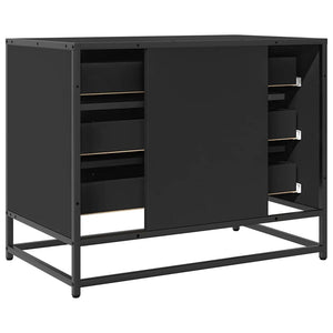 ντουλάπι συρταριών  Μαύρο 70x41x56 cm Κατασκευασμένο ξύλο