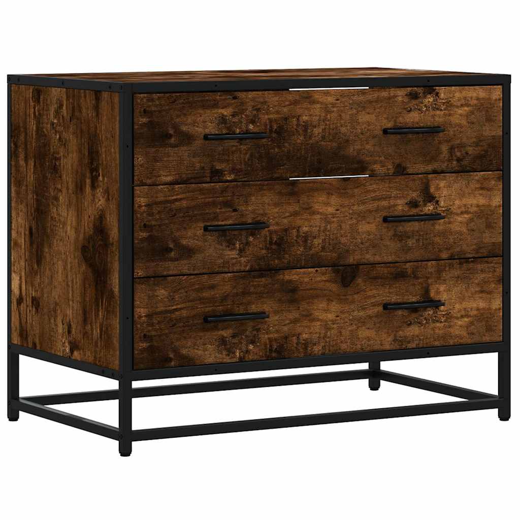 ντουλάπι συρταριών  Καπνιστή δρυς Κατασκευασμένο ξύλο