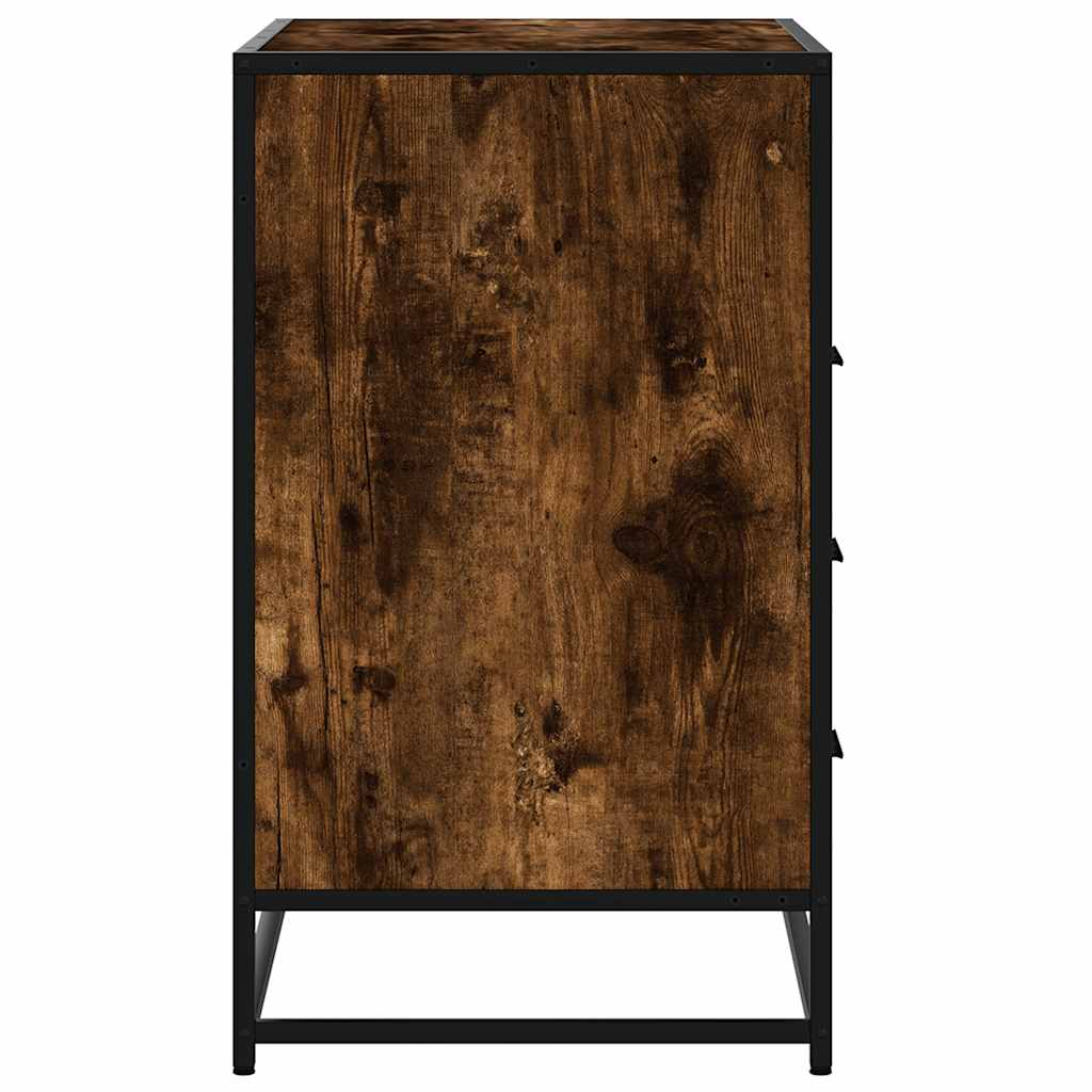 Συρταριέρα Καπνιστή Δρυς 70x41x70 εκ. από Επεξεργασμένο Ξύλο - Pakobazaar