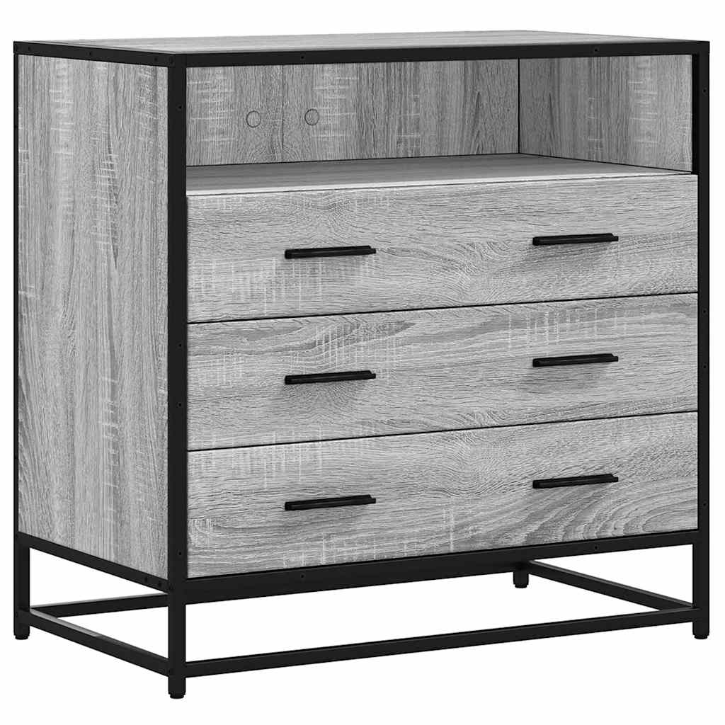 Συρταριέρα Γκρι sonoma 70x41x70 εκ. από Επεξεργασμένο Ξύλο - Pakobazaar