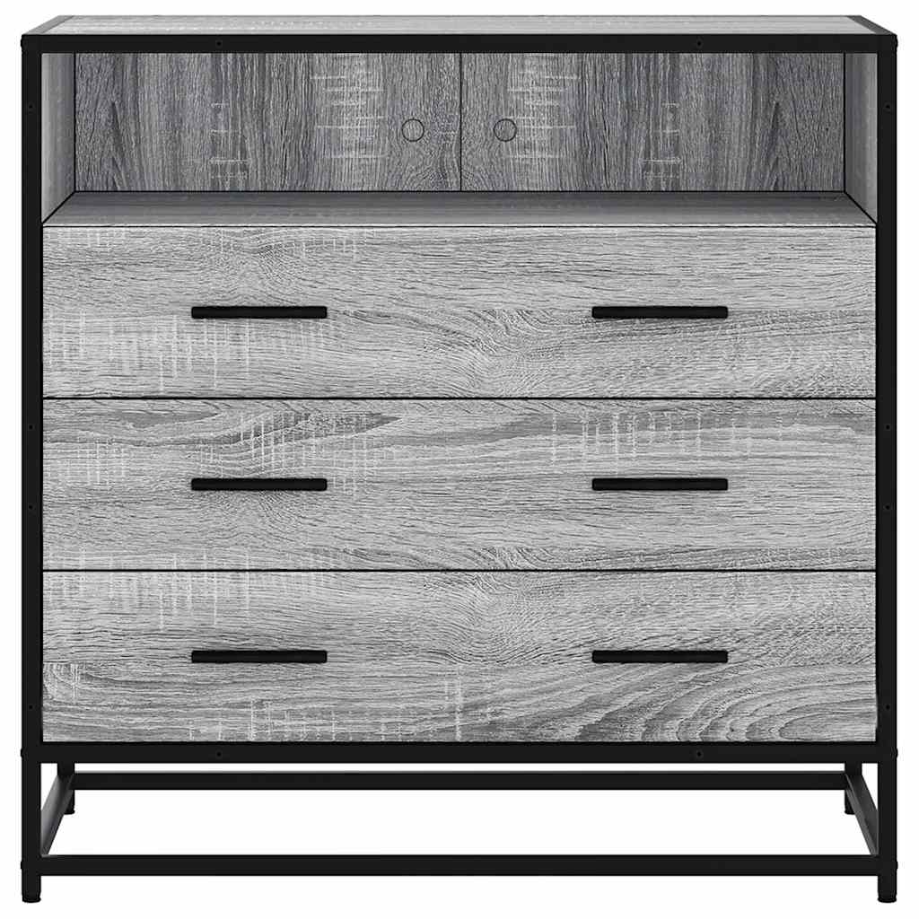 Συρταριέρα Γκρι sonoma 70x41x70 εκ. από Επεξεργασμένο Ξύλο - Pakobazaar