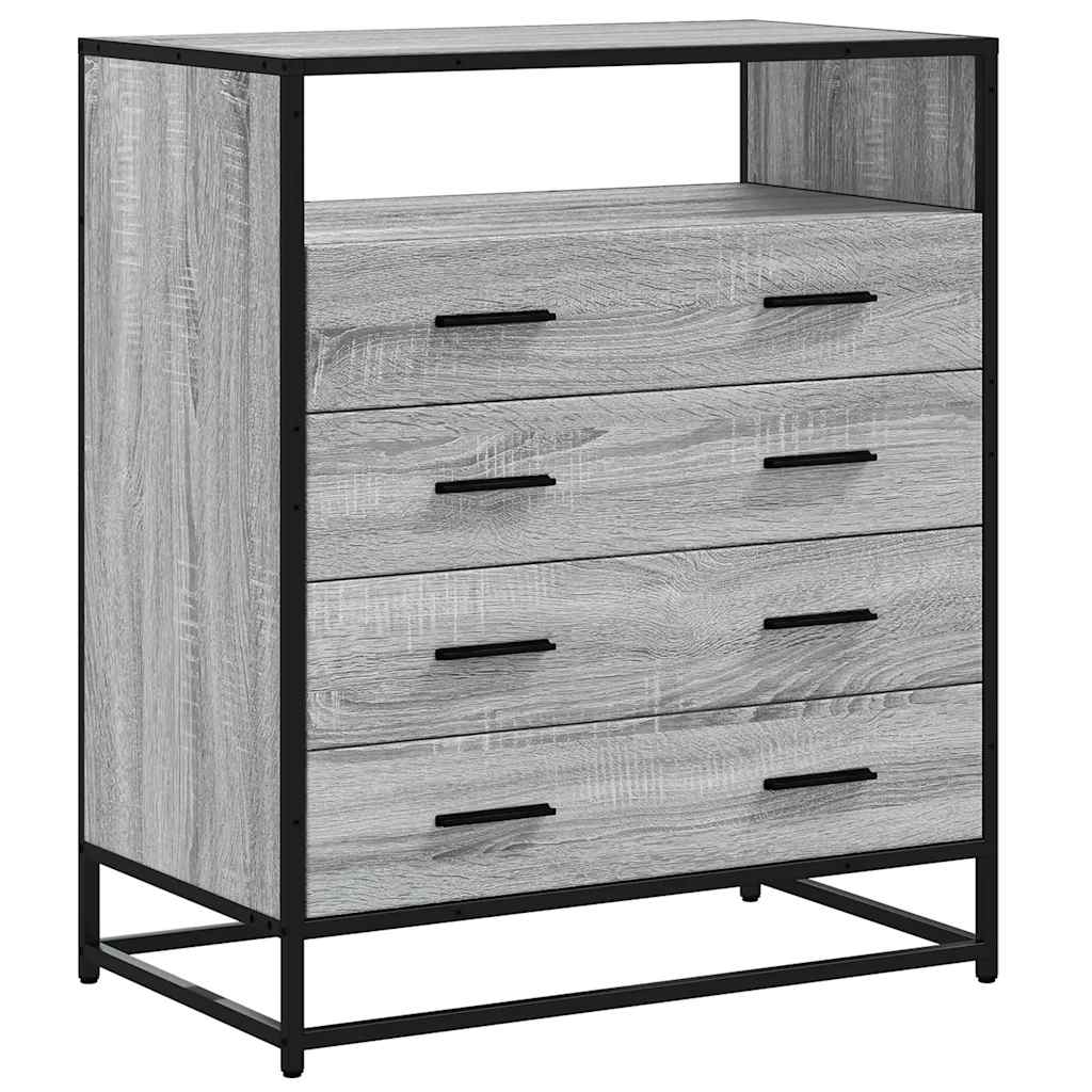 Συρταριέρα Γκρι sonoma 70x41x83,5 εκ. από Επεξεργασμένο Ξύλο - Pakobazaar