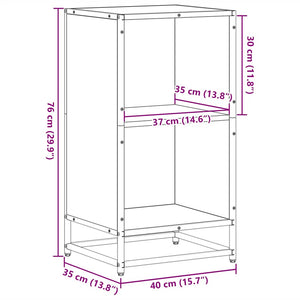 Ντουλάπι βιβλίων Sonoma Oak 40x35x76 cm Κατασκευασμένο ξύλο