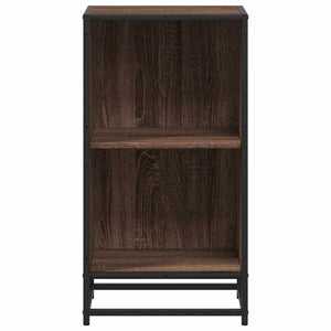 Ντουλάπι βιβλίων καφέ δρυς 40x35x76 cm Ξύλινο μηχανουργικό ξύλο
