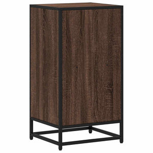 Ντουλάπι βιβλίων καφέ δρυς 40x35x76 cm Ξύλινο μηχανουργικό ξύλο