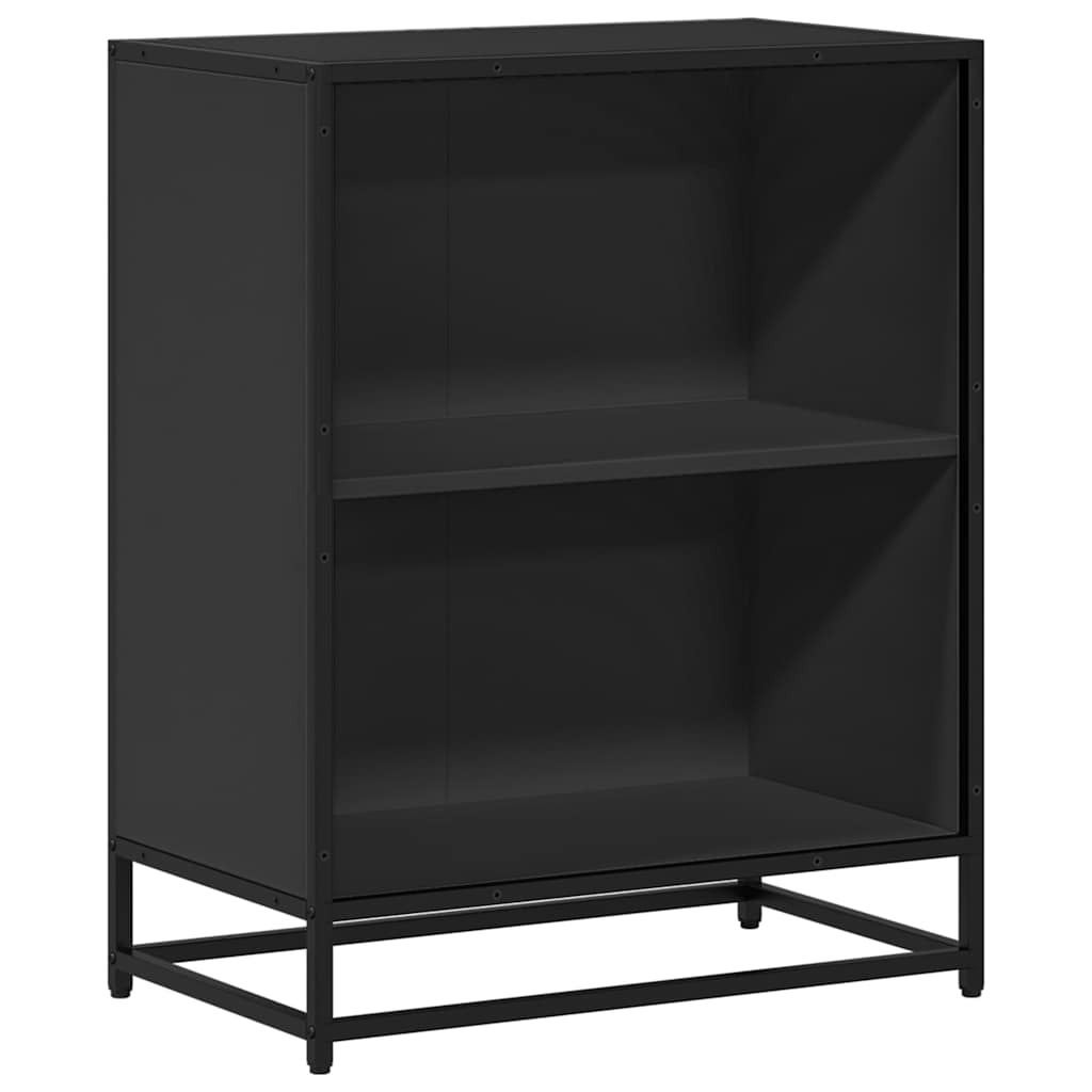 ντουλάπι βιβλίων  Μαύρο 60x35x76 cm Κατασκευασμένο ξύλο