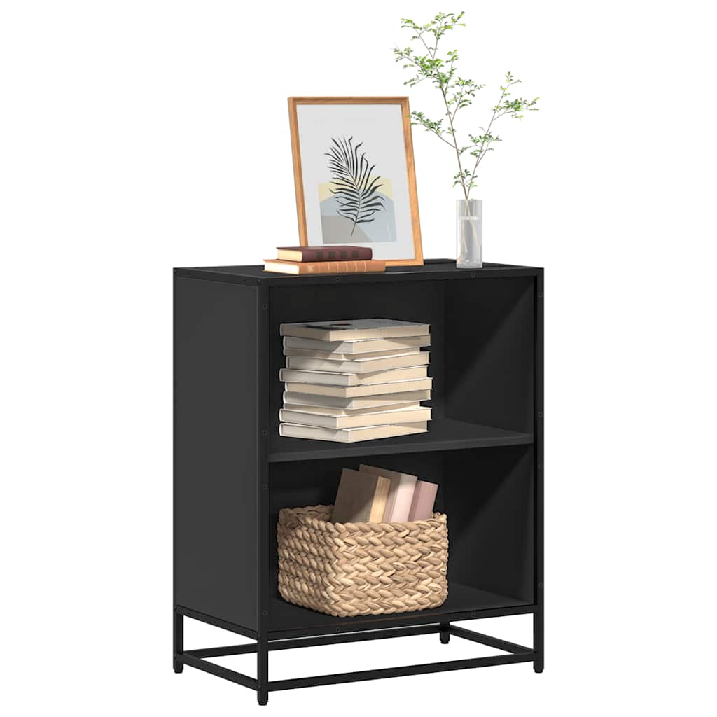 ντουλάπι βιβλίων  Μαύρο 60x35x76 cm Κατασκευασμένο ξύλο