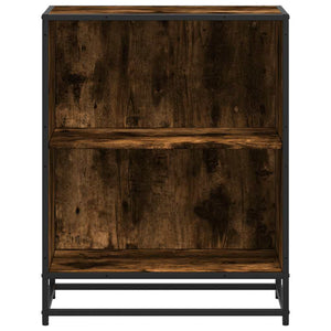 Ντουλάπι βιβλίων καπνιστή δρυς 60x35x76 cm Κατασκευασμένο ξύλο
