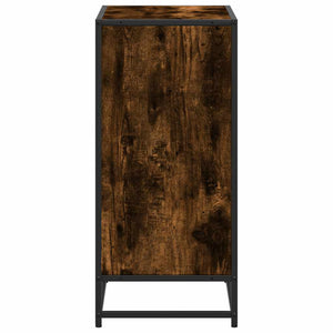 Ντουλάπι βιβλίων καπνιστή δρυς 60x35x76 cm Κατασκευασμένο ξύλο