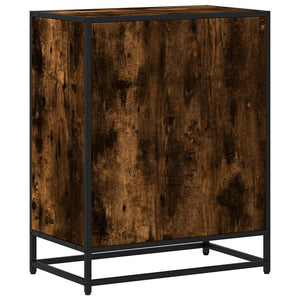 Ντουλάπι βιβλίων καπνιστή δρυς 60x35x76 cm Κατασκευασμένο ξύλο