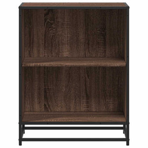 Ντουλάπι βιβλίων καφέ δρυς 60x35x76 cm Ξύλινο μηχανουργικό ξύλο