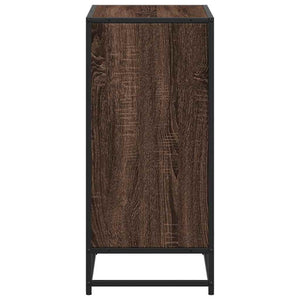 Ντουλάπι βιβλίων καφέ δρυς 60x35x76 cm Ξύλινο μηχανουργικό ξύλο
