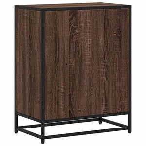 Ντουλάπι βιβλίων καφέ δρυς 60x35x76 cm Ξύλινο μηχανουργικό ξύλο