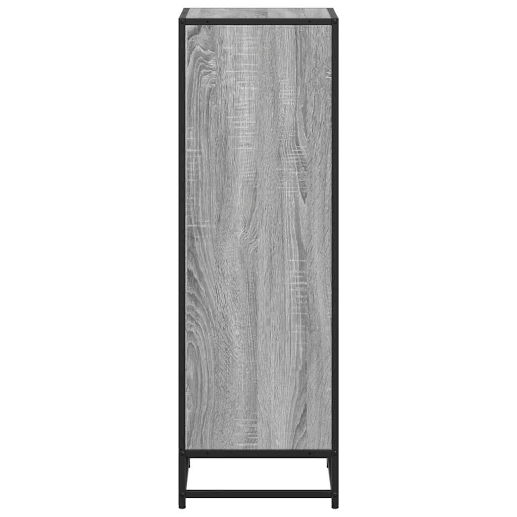 Ντουλάπι βιβλίων Γκρι Sonoma 40x35x107,5 cm Κατασκευασμένο ξύλο