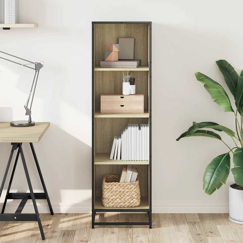 Βιβλιοθήκη Χρώμα sonoma Δρυς 40x35x139 εκ. Μοριοσανίδα