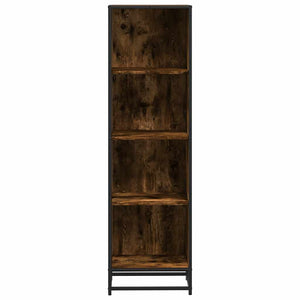 Βιβλιοθήκη Καπνιστή Δρυς 40x35x139 εκ. από Επεξεργασμένο Ξύλο