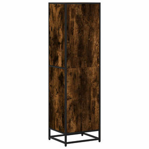 Βιβλιοθήκη Καπνιστή Δρυς 40x35x139 εκ. από Επεξεργασμένο Ξύλο