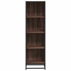 Βιβλιοθήκη Καφέ Δρυς 40x35x139 εκ. από Επεξεργασμένο Ξύλο