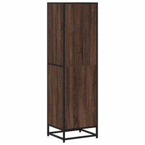 Βιβλιοθήκη Καφέ Δρυς 40x35x139 εκ. από Επεξεργασμένο Ξύλο