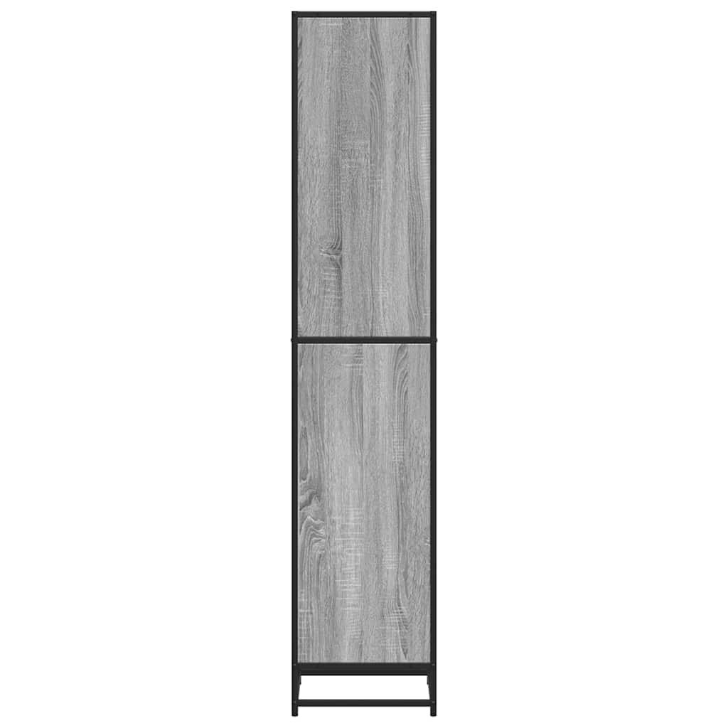 Βιβλιοθήκη Γκρι Sonoma 40x35x170,5 εκ. από Επεξεργασμένο Ξύλο - Pakobazaar