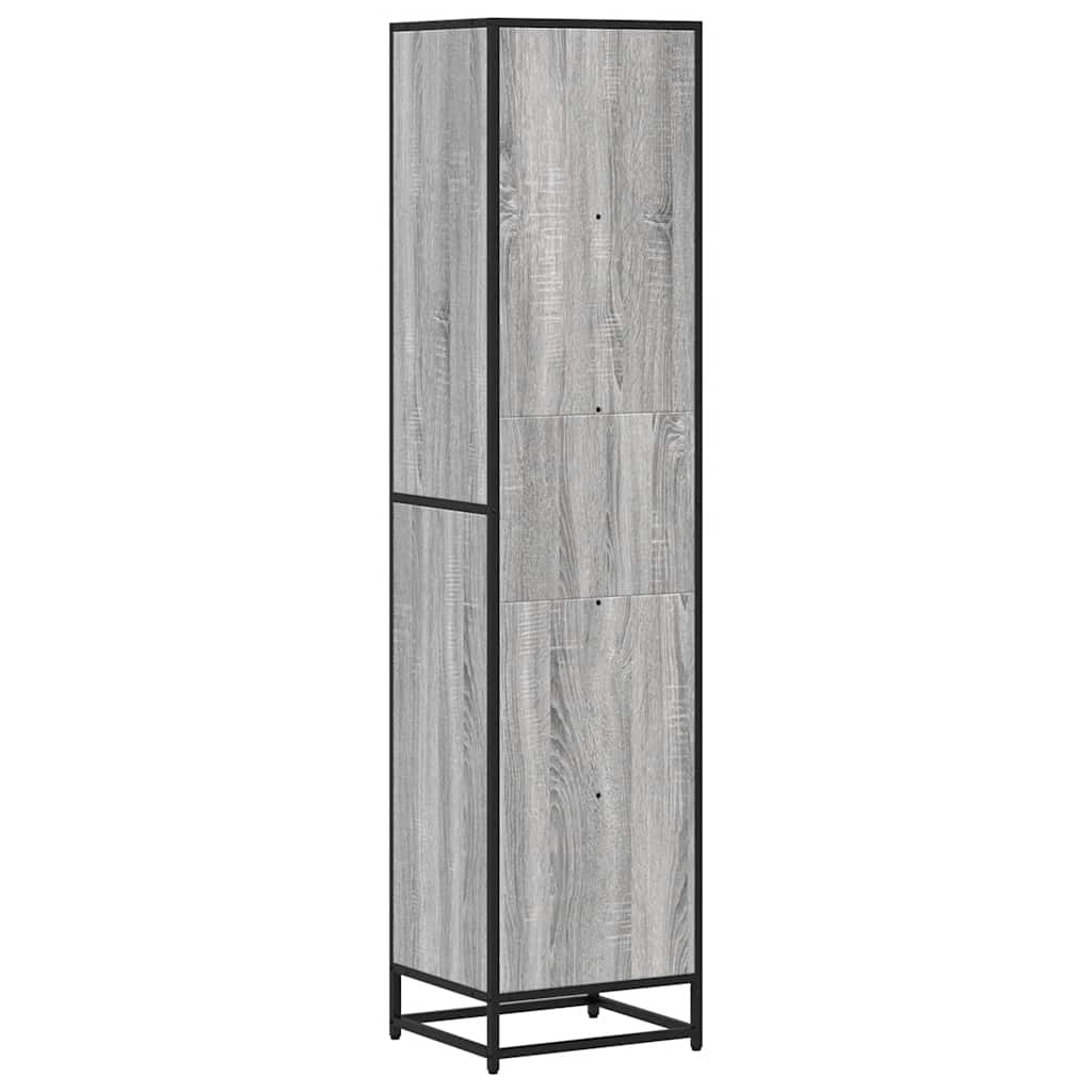 Βιβλιοθήκη Γκρι Sonoma 40x35x170,5 εκ. από Επεξεργασμένο Ξύλο - Pakobazaar