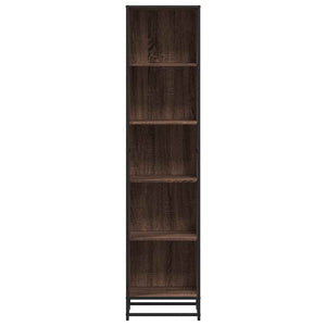 Βιβλιοθήκη Καφέ Δρυς 40x35x170,5 εκ. από Επεξεργασμένο Ξύλο - Pakobazaar
