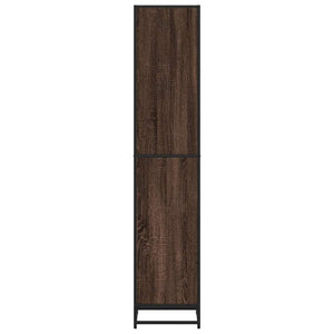 Βιβλιοθήκη Καφέ Δρυς 40x35x170,5 εκ. από Επεξεργασμένο Ξύλο - Pakobazaar