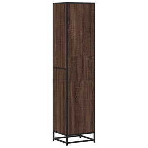 Βιβλιοθήκη Καφέ Δρυς 40x35x170,5 εκ. από Επεξεργασμένο Ξύλο - Pakobazaar