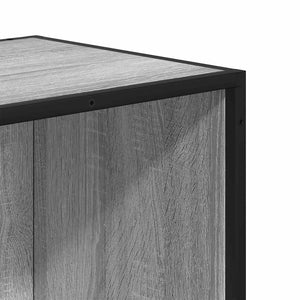 Βιβλιοθήκη Γκρι sonoma 33,5x33x107,5 εκ. Επεξεργασμένο Ξύλο - Pakobazaar